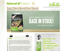 Tablet Screenshot of naturalandclean.com